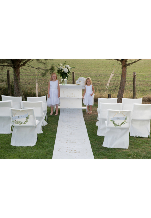 Santex 6420 - Caminero de Ceremonia "Just Married"para boda