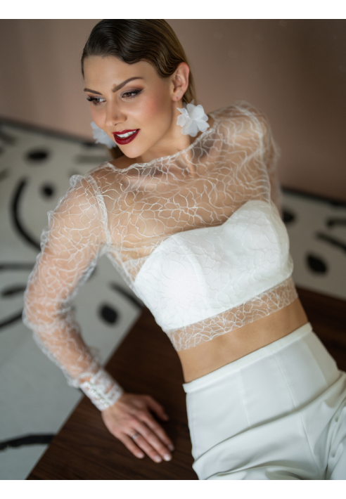 Perlenbräute Flora Pendientes ()