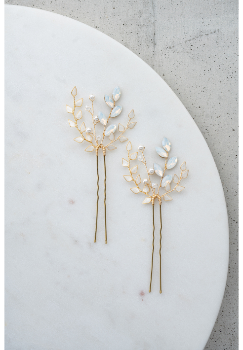 Perlenbräute Gretchen Horquilla