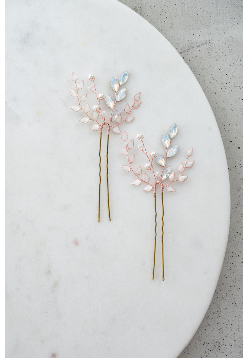 Perlenbräute Gretchen Horquilla