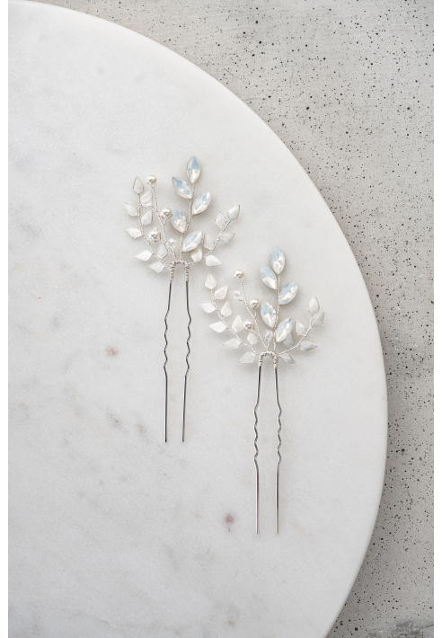 Perlenbräute Gretchen Horquilla