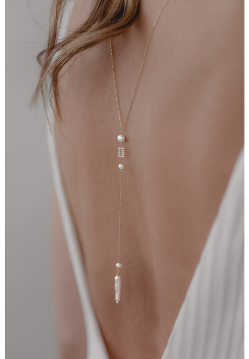 Juvelan High Art Back Collar de boda