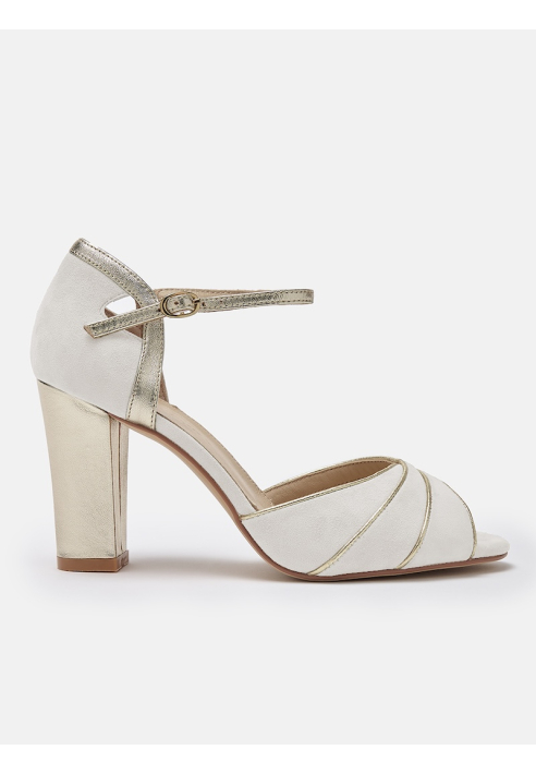 Rachel Simpson Lauren Zapatos de Novia Marfil ()