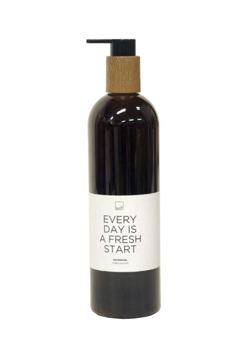 Leeff 18152 Gel de ducha Fabulous Fig — 'Every day is a fresh start' (negro) ()