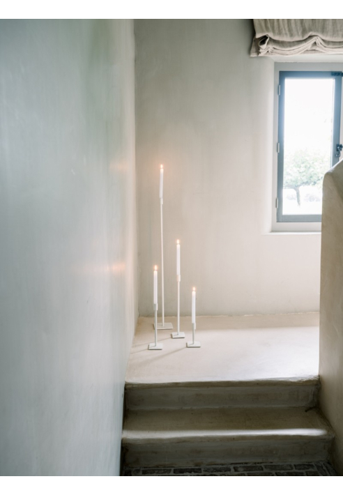 Leeff 18264 Portavelas de suelo Fynn blanco