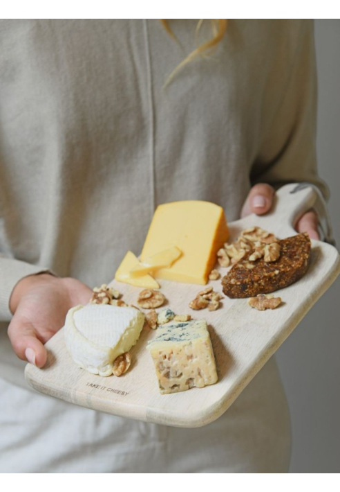 Leeff 18479 Serving Board - Take it cheesy Natural