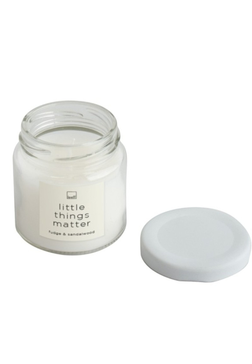 Leeff 18611 Jar Candle S - Little things matter (blanco) ()
