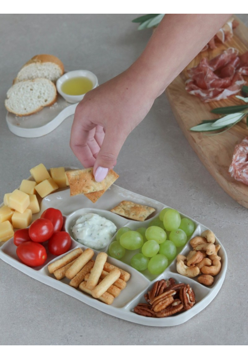 Leeff Bandeja para aperitivos Senna L de cerámica ()