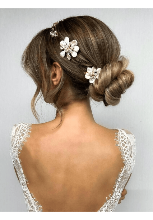 Sally Jane Bridal Horquilla para el pelo Lilly Dorado ()