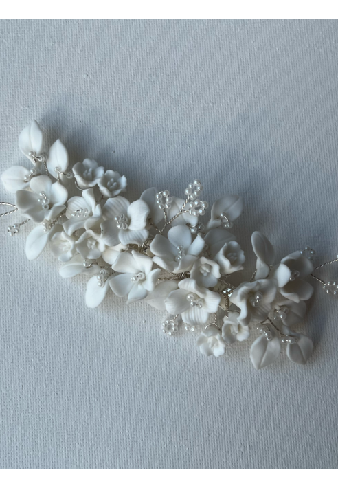 Sally Jane Bridal Lizzie Haarkam Plateado