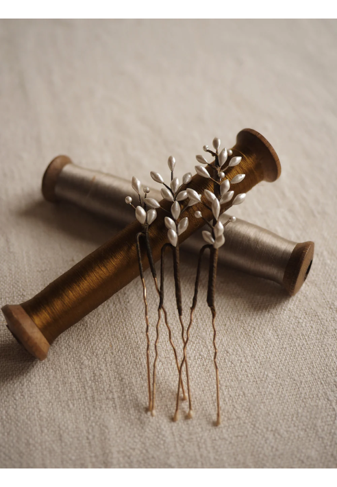 Lizeron Set Diane Horquillas para el cabello Perla