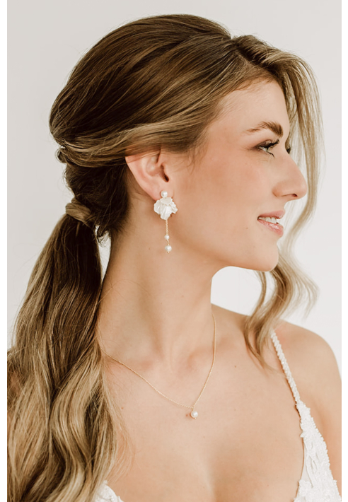 Perlenbräute Faye Pendientes