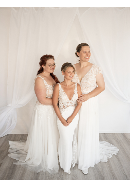 Perlenbräute Flora Pendientes