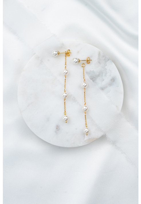 Perlenbräute Lola Pendientes