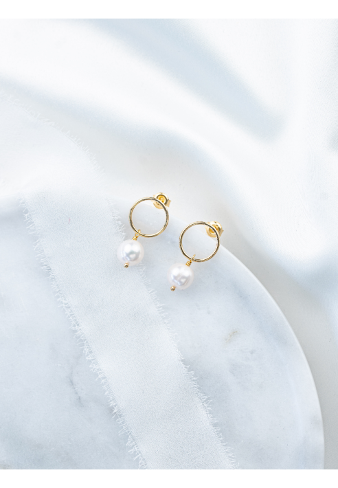 Perlenbräute Toni Pendientes