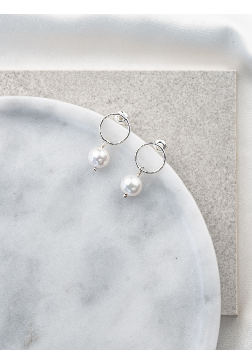 Perlenbräute Toni Pendientes