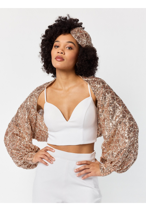 Poirier ST-75325 Bronze - Estola con Lentejuela ()