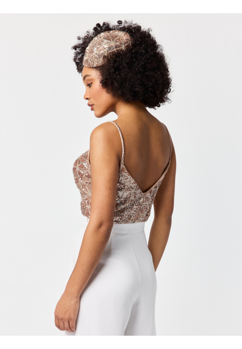 Poirier T-75423 Parte Superior | Lentejuelas