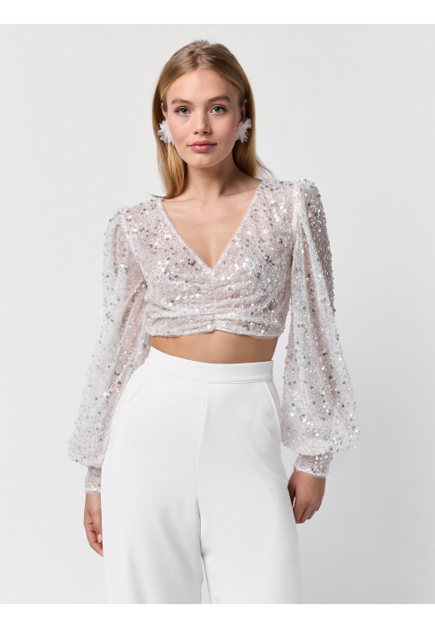 Poirier T-75426 Parte Superior | Lentejuelas ()