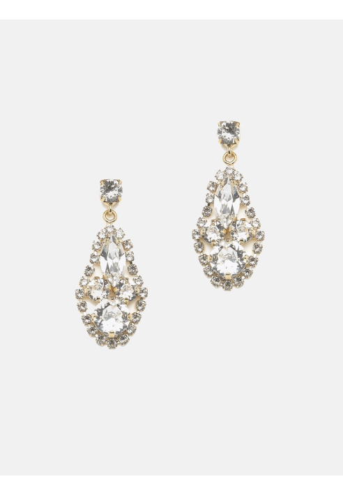 Abrazi Adele Swarovski Pendientes Oro ()