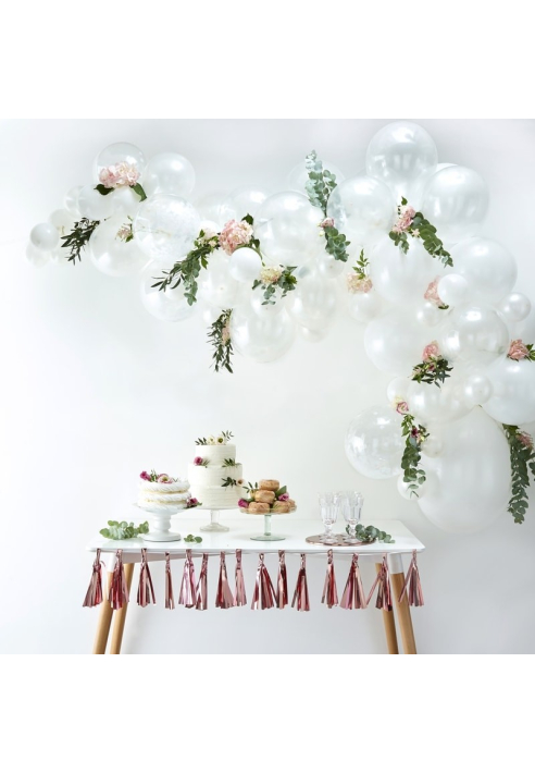 Ginger Ray BA-306 Balloon Arch - Arco de Globos Blancos ()