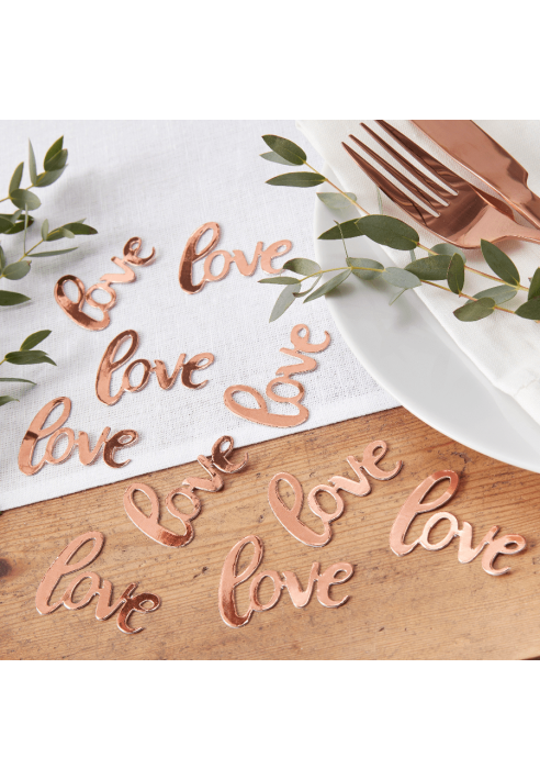 Ginger Ray BB-319 Beautiful Botanics | Confeti de boda Love Rosa ()