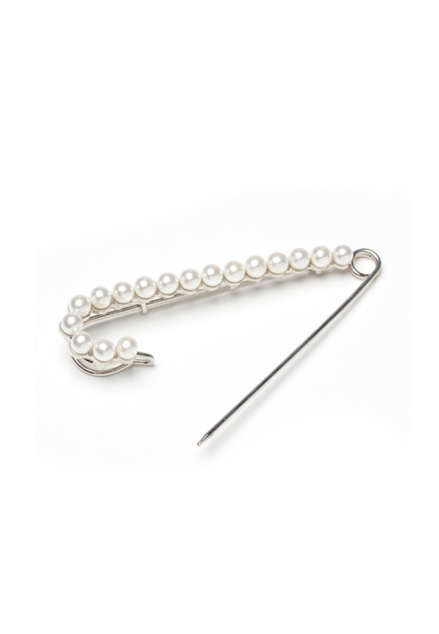 Poirier BB-920 Silver - Broche con Perlas para Arrastre