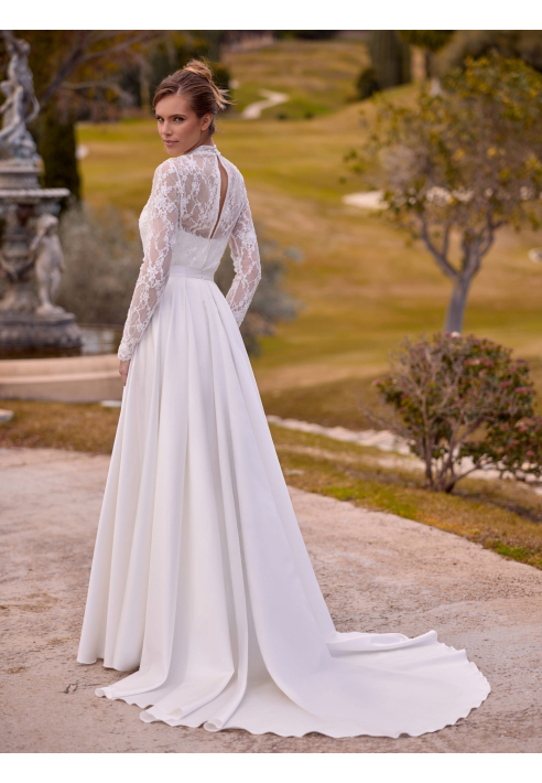 Bianco Evento Darla - Falda de novia de satén