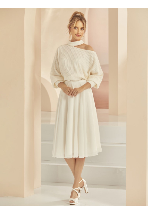 Bianco Evento Amaril Falda Midi ()