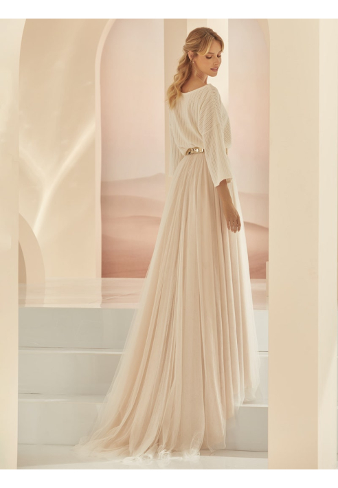 Bianco Evento Bamaris Falda Larga Champagne