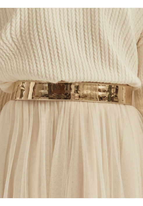 Bianco Evento PA91G Cinturón Novia Dorado ()