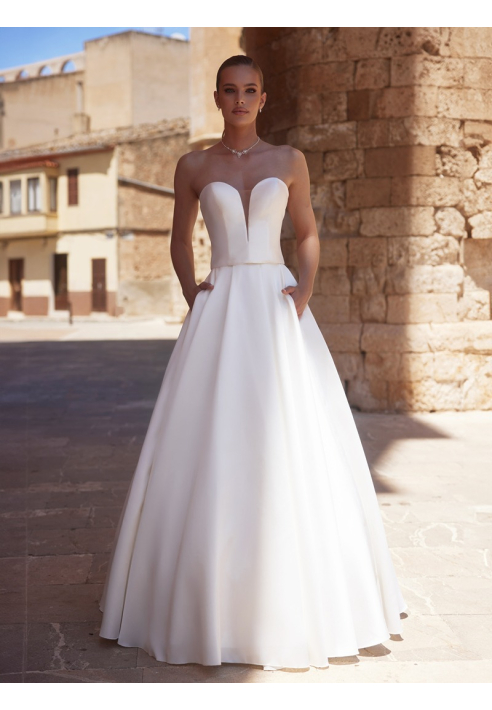 Bianco Evento Yara Falda de novia ()