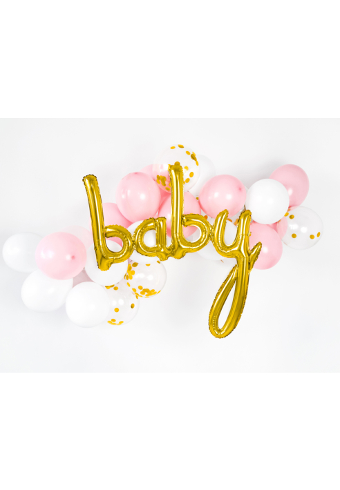 Party Deko FB42M-019 - Globo de Foil "Baby" Dorado ()