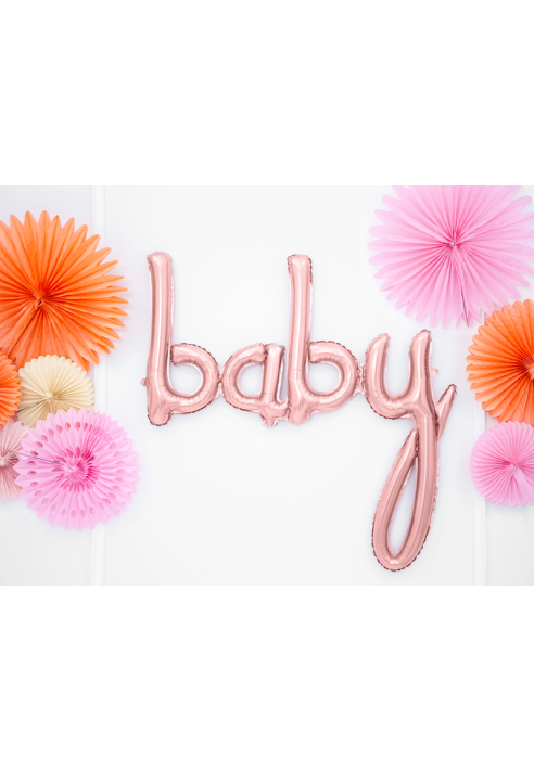 Party Deko FB42M-019R -Folienballon Baby Rosadorado (73cm) ()
