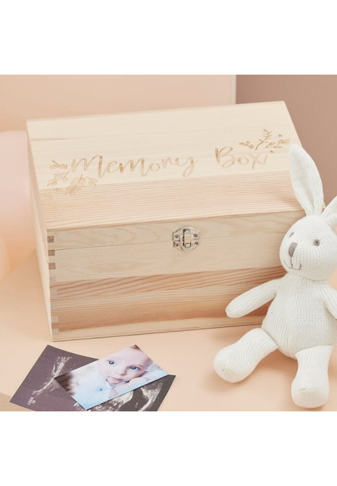 Ginger Ray BL-118 Floral - Caja de Recuerdos para Baby Shower