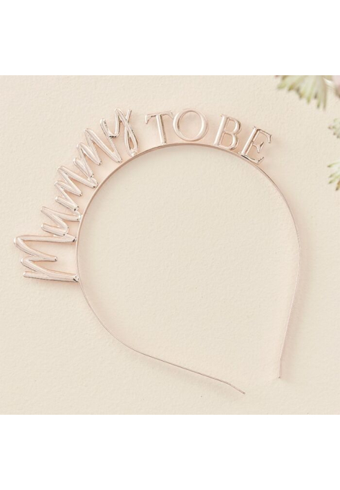 Ginger Ray BL-123 Floral - Diadema para Baby Shower ()