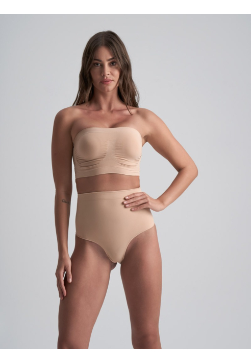 BYE BRA Soft Touch | Tanga de Cintura Media Beige ()