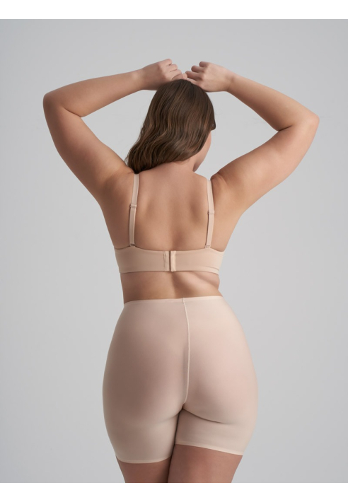 BYE BRA Uni Stretch |Short de Cintura Media Beige
