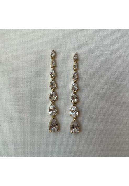 Sally Jane Bridal Ella Earrings Gold