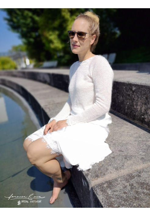 Forever & Eva Suéter de novia con encaje P5301