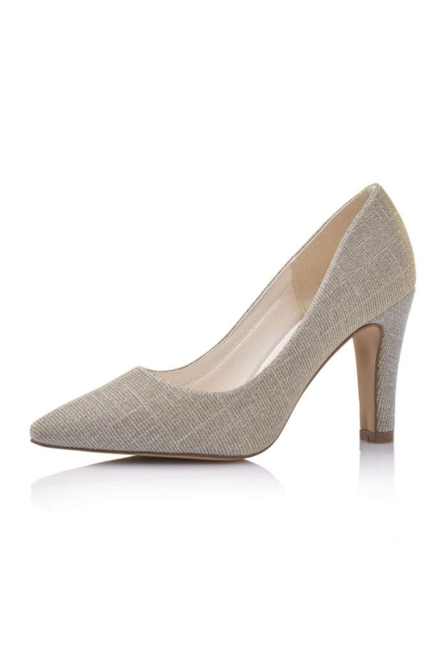 Rainbow Club Fera Oro Metálico Zapatos de Novia ()