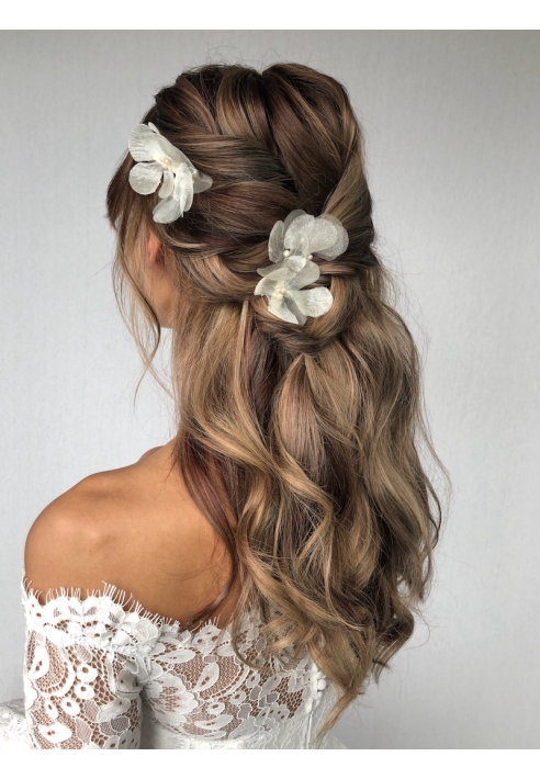 Sally Jane Bridal Florence Haarspeld Plateado ()