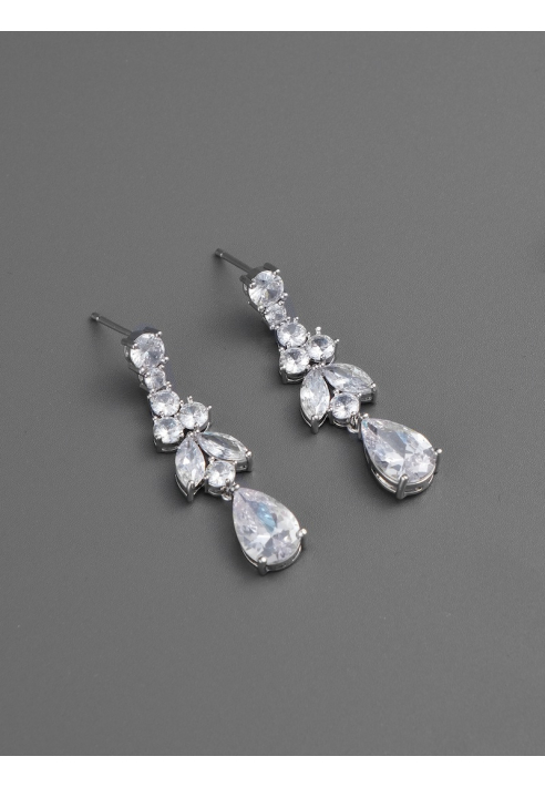 G. Westerleigh ER4145 Pendientes Novias Plata