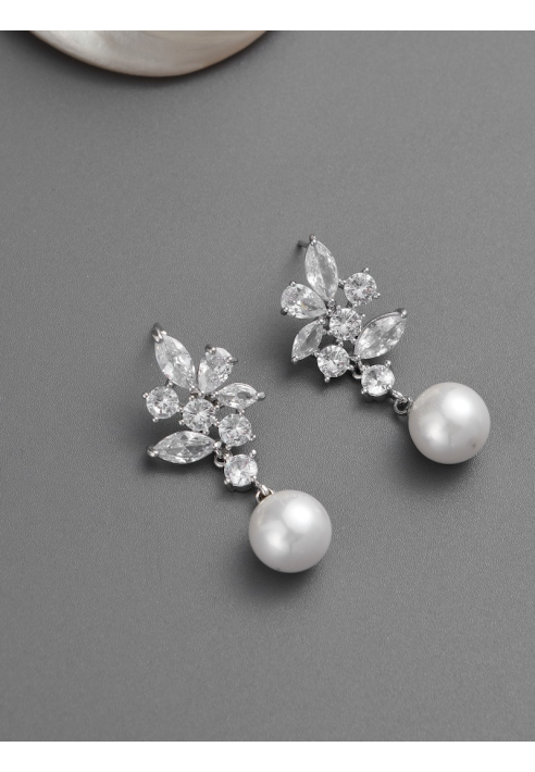 G. Westerleigh ER4149 Pendientes Novias Plata