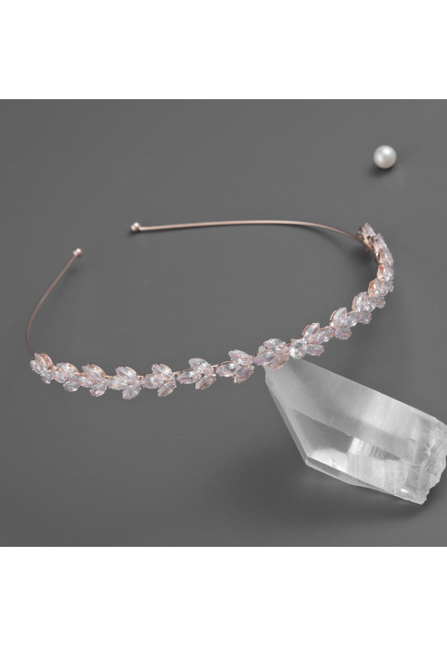 G. Westerleigh TR2940RG Diadema Novia Rosa Dorado