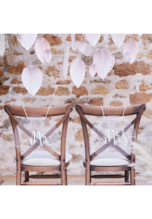 Ginger Ray PAM-502 -Sillas Señalización Mr. y Mrs. ()