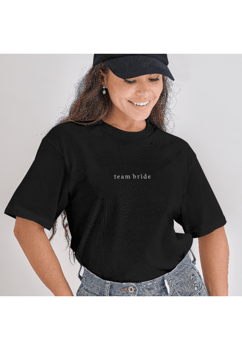 Ginger Ray HEN-155 Camiseta Team Bride Negra Talla S ()