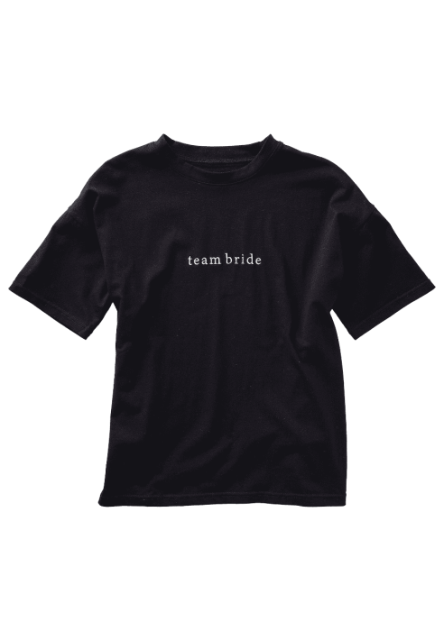 Ginger Ray HEN-155 Camiseta Team Bride Negra Talla S