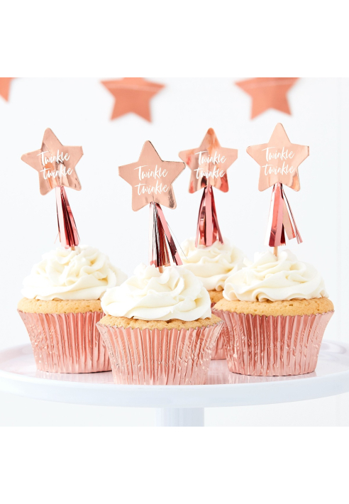 Ginger Ray TW-829 Twinkle Twinkle Decoración de cupcake
