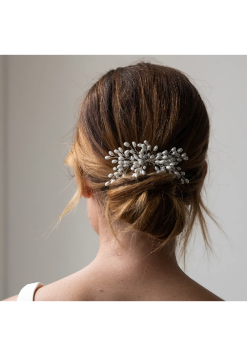 Abrazi Theresa Peine de Novia Plata ()